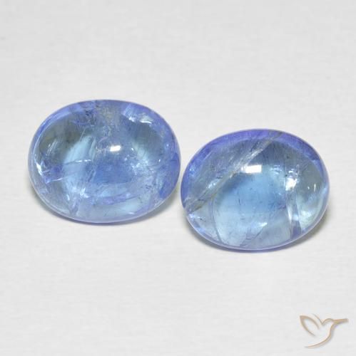 6.17ctw Natural Azul púrpura claro Tanzanita, oval, Transparente