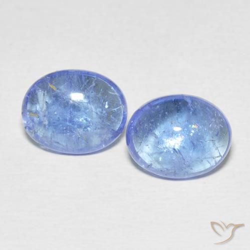 6.68ctw Natural Azul claro Tanzanita, oval, Transparente