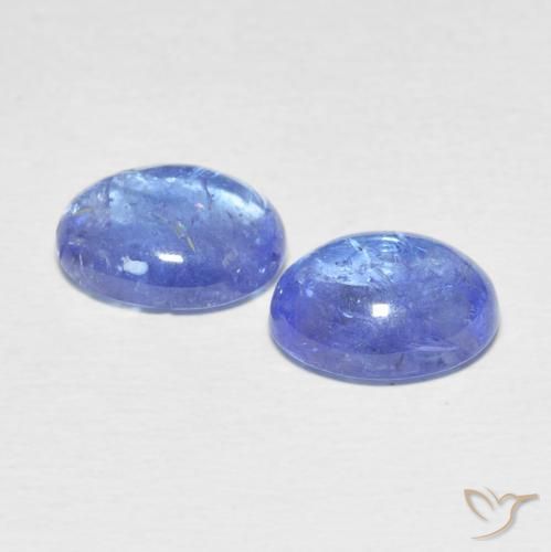 Pedras preciosas de Tanzanita Azul claro natural de 6.68 ct, oval, Transparente