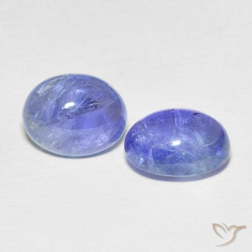 Pedras preciosas de Tanzanita Azul elétrico natural de 7.86 ct, oval, Transparente