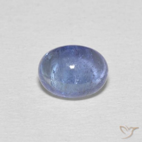 1.76ct Natural Azul púrpura claro Tanzanita, oval, Transparente