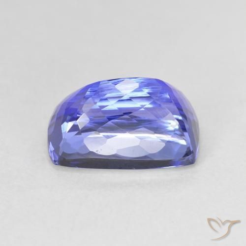 Tanzanita Azul Violeta Profundo Natural 4.74ct, Almofada, VVS