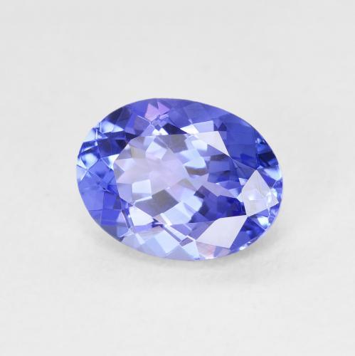 Tanzanita azul violeta profundo natural 2,00ct, corte oval, VVS