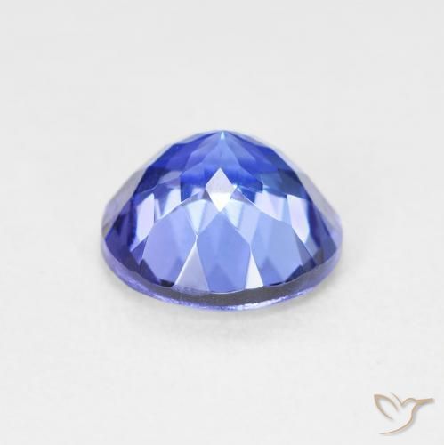 Tanzanita azul intenso Natural 2.07ct, Redondo, VVS