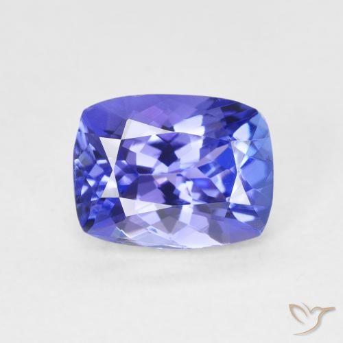 2.29ct Natural Azul Violeta Profundo Tanzanita, Almofada, VVS