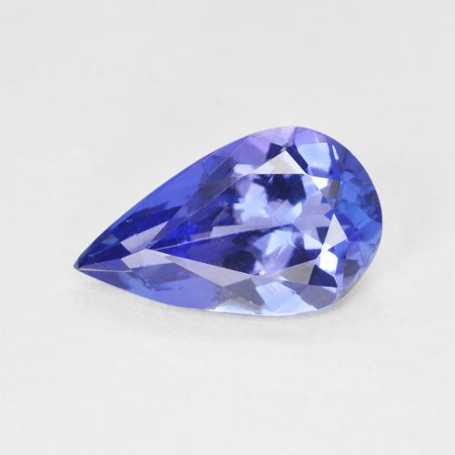 2.14ct Natural Azul Violeta Profundo Tanzanita, Formato de pêra, VVS