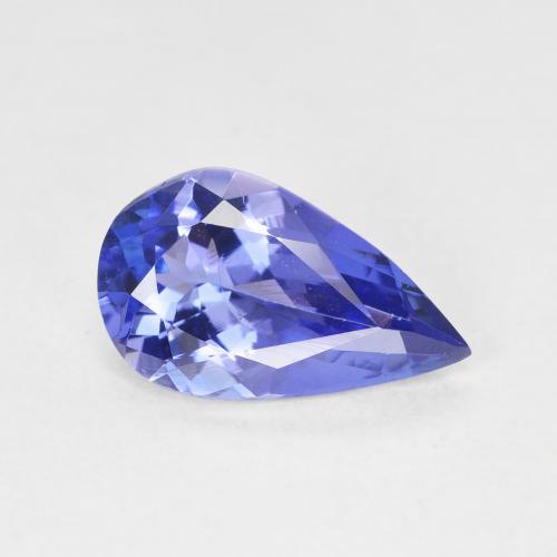 Tanzanita Azul Violeta Profundo Natural 2.14ct, Formato de pêra, VVS