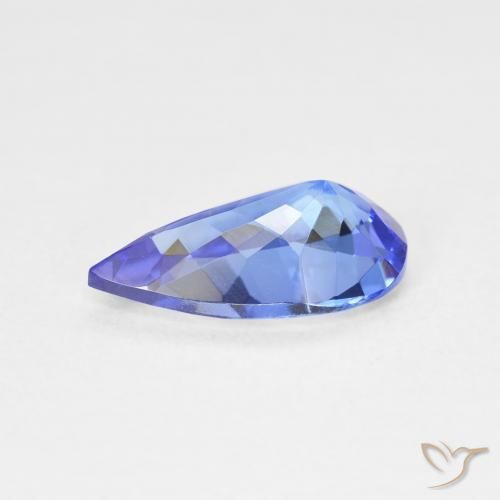 Tanzanita Azul Violeta Profundo Natural 2.11ct, Formato de pêra, VVS