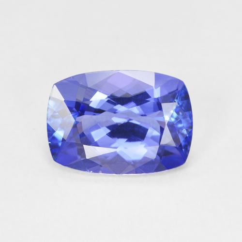 2.47ct Natural Azul Violeta Profundo Tanzanita, Almofada, VVS