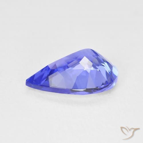 Tanzanita Azul Violeta Profundo Natural 2.25ct, Formato de pêra, VVS