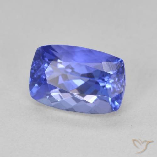 Tanzanita Violeta Azul Natural 2.21ct, Almofada, VVS
