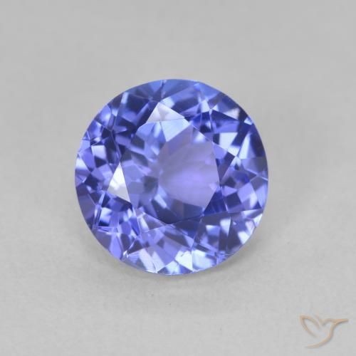 Tanzanita Azul Violeta Intenso Natural 2.17ct, Redondo, VVS