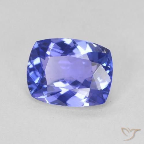 Tanzanita Azul profundo Natural 2.04ct, Almofada, VVS