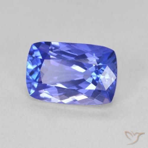 Tanzanita Azul Violeta Profundo Natural 2.19ct, Almofada, VVS