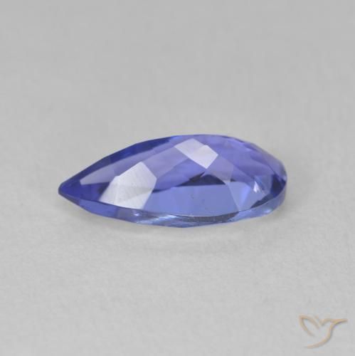 Tanzanita Azul Violeta Profundo Natural 1.77ct, Formato de pêra, VVS