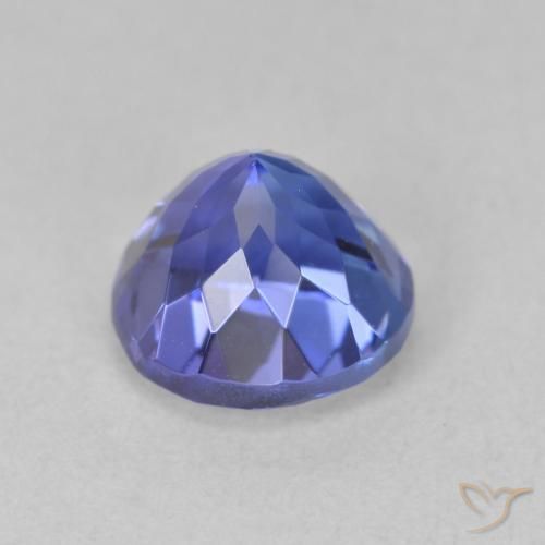 Tanzanita Azul Violeta Profundo Natural 1.73ct, Redondo, VVS