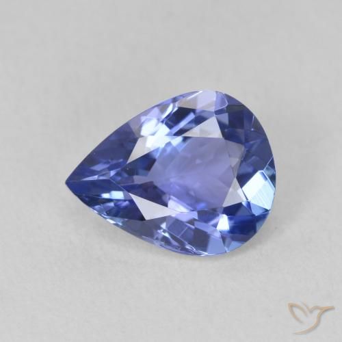 1.72ct Natural Violeta Azul Tanzanita, Formato de pêra, VVS