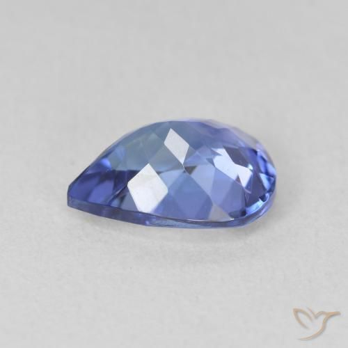 Tanzanita Violeta Azul Natural 1.72ct, Formato de pêra, VVS