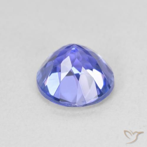 Tanzanita Azul Violeta Intenso Natural 1.42ct, Redondo, VVS