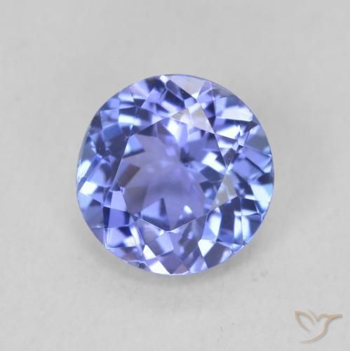 Tanzanita Azul Violeta Intenso Natural 1.52ct, Redondo, VVS