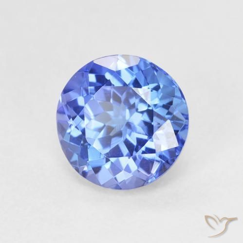 Tanzanita Azul Violeta Profundo Natural 1.65ct, Redondo, VVS
