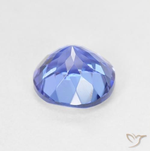 Tanzanita Azul Violeta Profundo Natural 1.65ct, Redondo, VVS