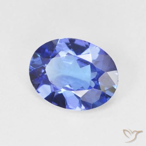 Tanzanita Azul marinho médio Natural 1.66ct, oval, VVS