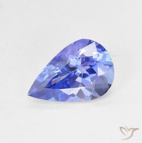 1.31ct Natural Azul Violeta Profundo Tanzanita, Formato de pêra, VVS