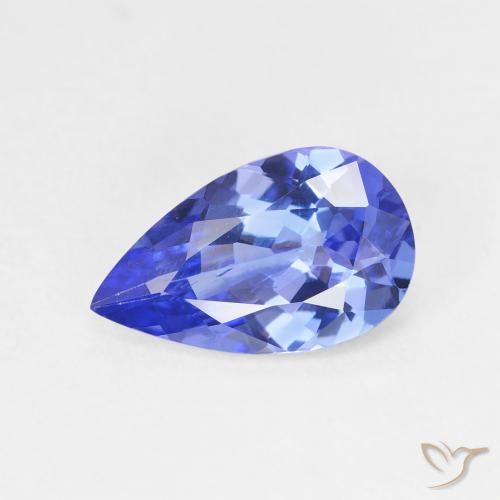 1.75ct Natural Azul Violeta Profundo Tanzanita, Formato de pêra, VS
