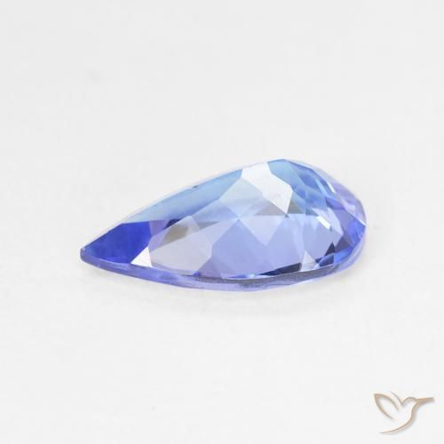 Tanzanita Azul Violeta Profundo Natural 1.75ct, Formato de pêra, VS