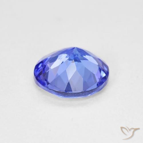 Tanzanita azul intenso Natural 1.69ct, Redondo, VVS-VS