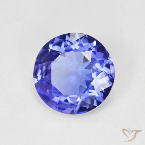 Tanzanita Azul Violeta Intenso Natural 1.72ct, Redondo, VVS