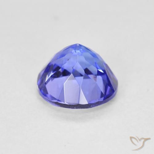Tanzanita Azul Violeta Intenso Natural 1.56ct, Redondo, VVS-VS