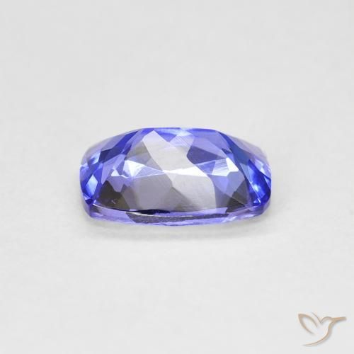 Tanzanita azul intenso Natural 1.33ct, Almofada, VVS-VS