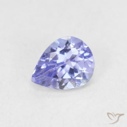0.35ct Natural Violeta Azul Tanzanita, Formato de pêra, VVS-VS