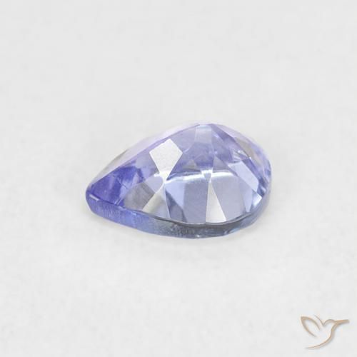 Tanzanita Violeta Azul Natural 0.35ct, Formato de pêra, VVS-VS