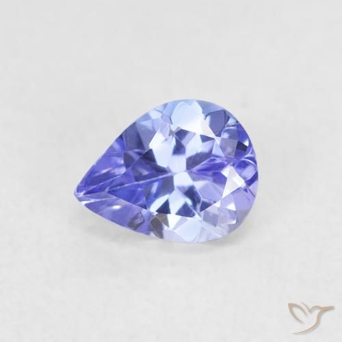 0.43ct Natural Violeta Azul Tanzanita, Formato de pêra, VVS-VS