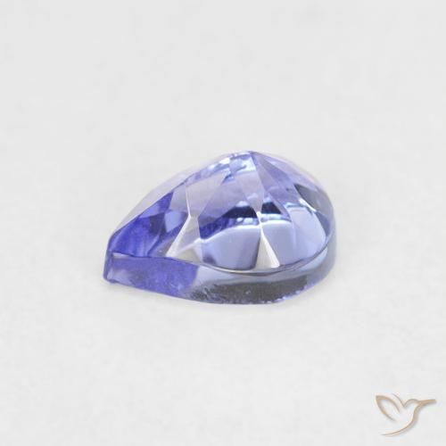 Tanzanita Violeta Azul Natural 0.43ct, Formato de pêra, VVS-VS