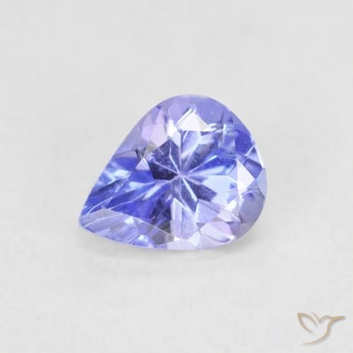 0.41ct Natural Violeta Azul Tanzanita, Formato de pêra, VVS-VS