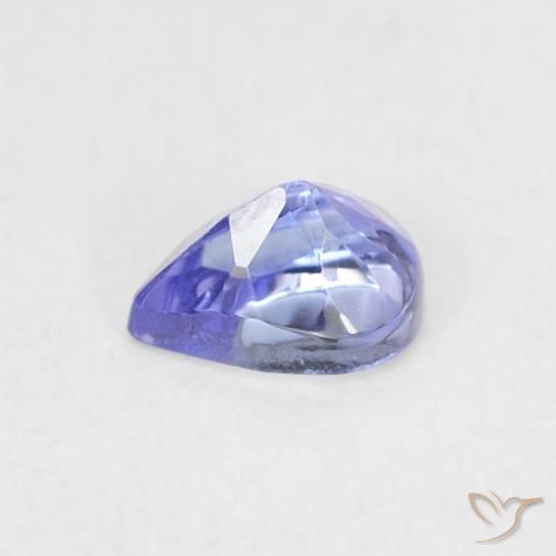 Tanzanita Violeta Azul Natural 0.41ct, Formato de pêra, VVS-VS