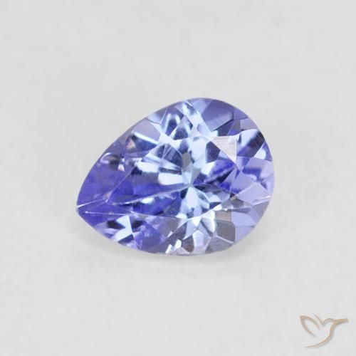 0.38ct Natural Violeta Azul Tanzanita, Formato de pêra, VVS-VS