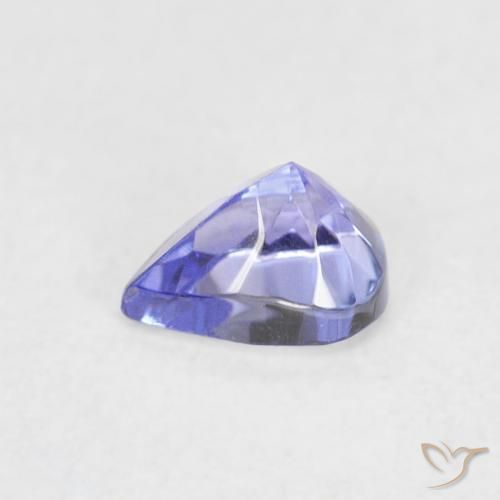 Tanzanita Violeta Azul Natural 0.42ct, Formato de pêra, VVS-VS