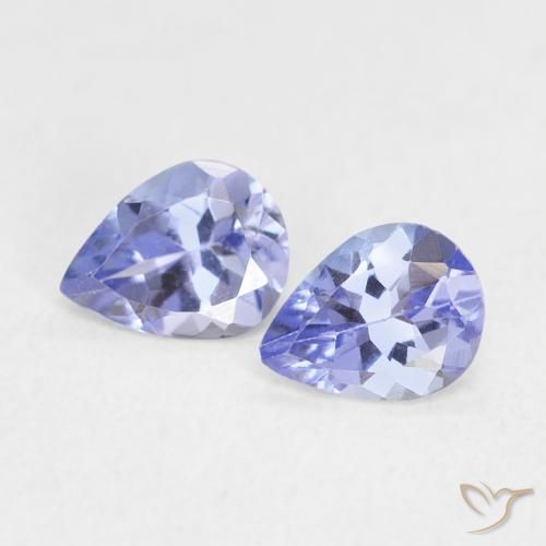 0.63ctw Natural azul intenso Tanzanita, Formato de pêra, VVS-VS