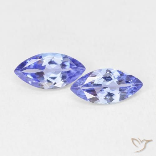 0.71ctw Natural Violeta Azul Tanzanita, Marquesa, VVS-VS