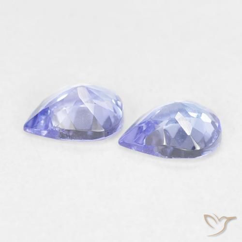 Pedras preciosas de Tanzanita Violeta Azul natural de 0.65 ct, Formato de pêra, VVS-VS