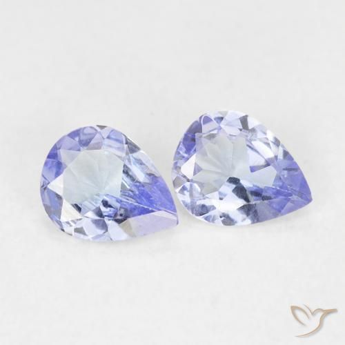 0.56ctw Natural Violeta Azul Tanzanita, Formato de pêra, VVS-VS