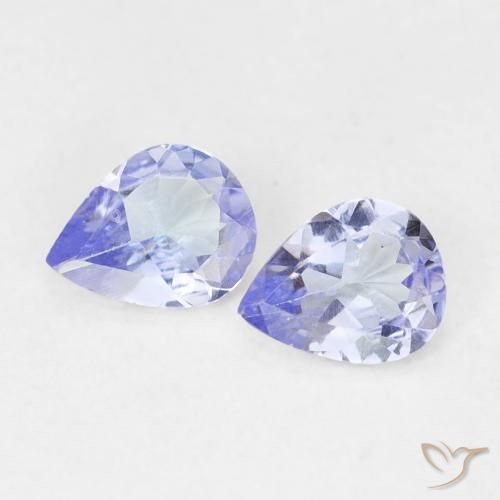 Pedras preciosas de Tanzanita Violeta Azul natural de 0.56 ct, Formato de pêra, VVS-VS