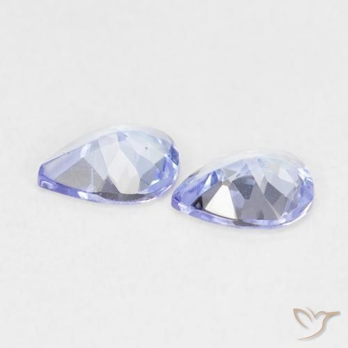 Pedras preciosas de Tanzanita Violeta Azul natural de 0.56 ct, Formato de pêra, VVS-VS
