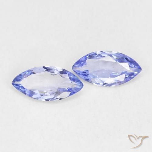 Pedras preciosas de Tanzanita Violeta Azul natural de 0.60 ct, Marquesa, VVS-VS