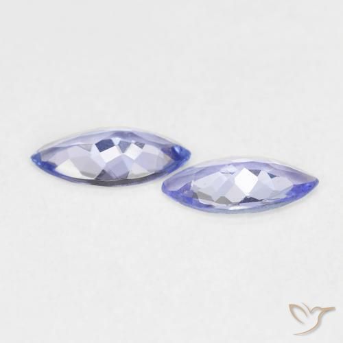 Pedras preciosas de Tanzanita Violeta Azul natural de 0.60 ct, Marquesa, VVS-VS